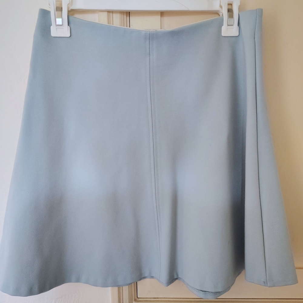 LOFT Light Blue A-Line Skirt